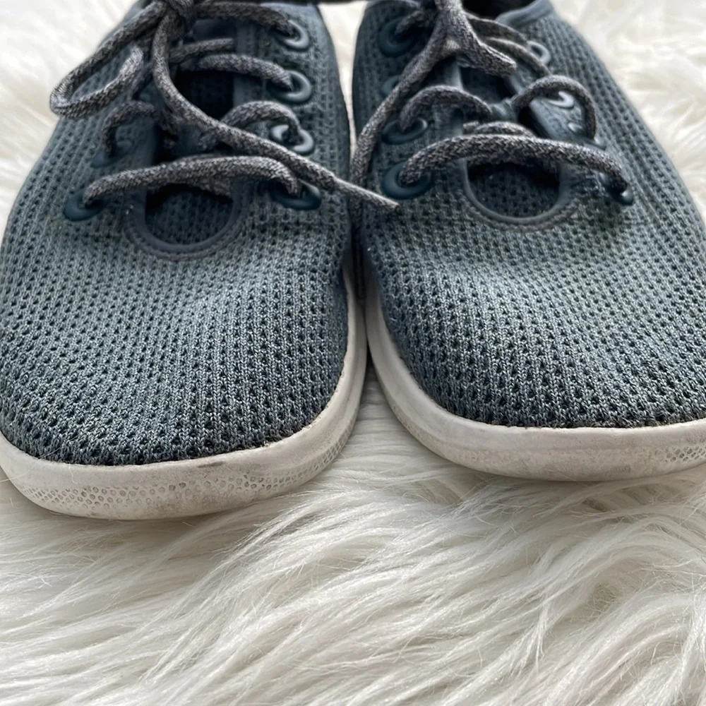 allbirds Men's Tree Runners Sneakers Marine Blue/White Sole 8